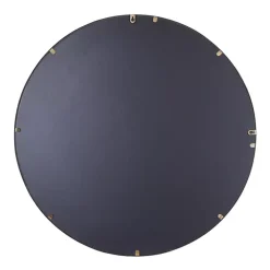Gold Circular Inset Round Wall Mirror