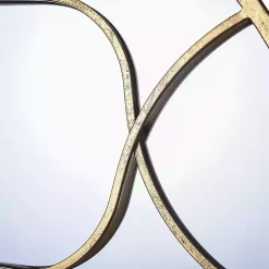 Gold Circular Inset Round Wall Mirror