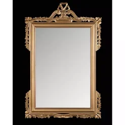 Gold Decorative Scrolls Ornate Wall Mirror