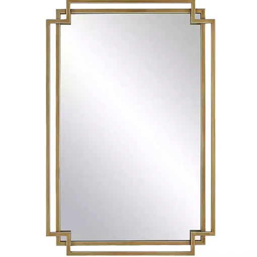Gold Double Frame Wall Mirror