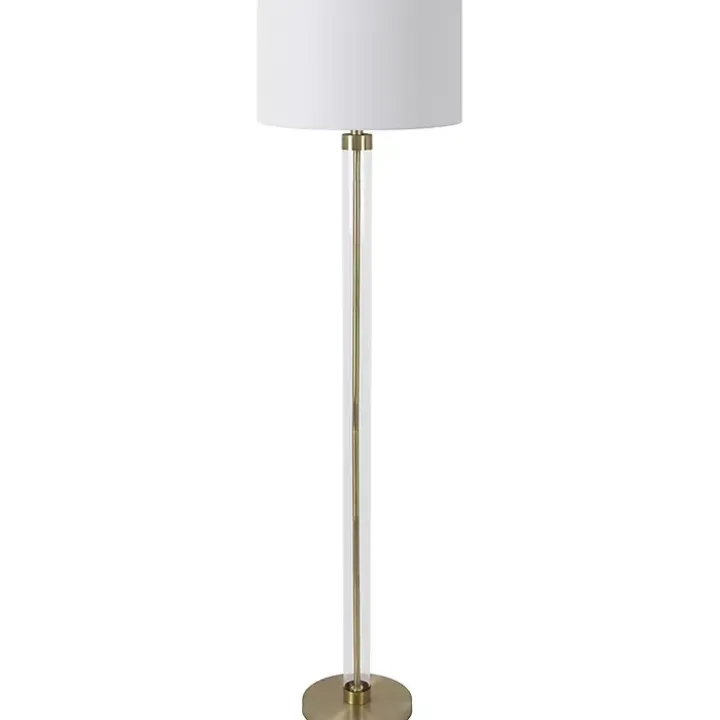 Gold Glass Modern Floor Lamp