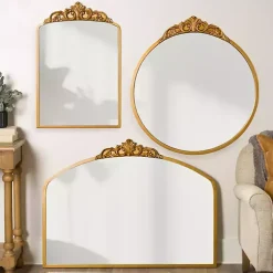 Gold Lana Ornate Arch Wall Mirror