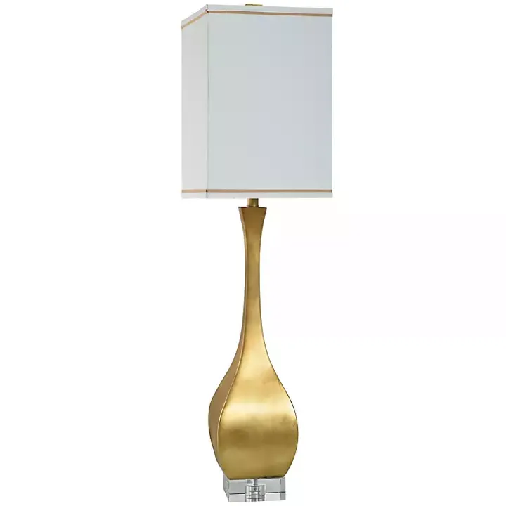 Gold Leaf Contemporary Buffet Lamp