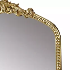 Gold Lilbeth Baroque Beaded Wall Mirror