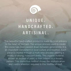 Gold Metal and Capiz Shell Top Accent Table