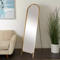 Gold Metal Arch Leaner Mirror