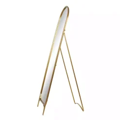 Gold Metal Arch Leaner Mirror