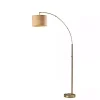 Gold Metal Arched Floor Lamp