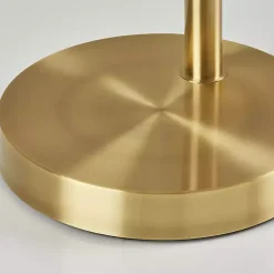Gold Metal 3-Arm Arched Floor Lamp