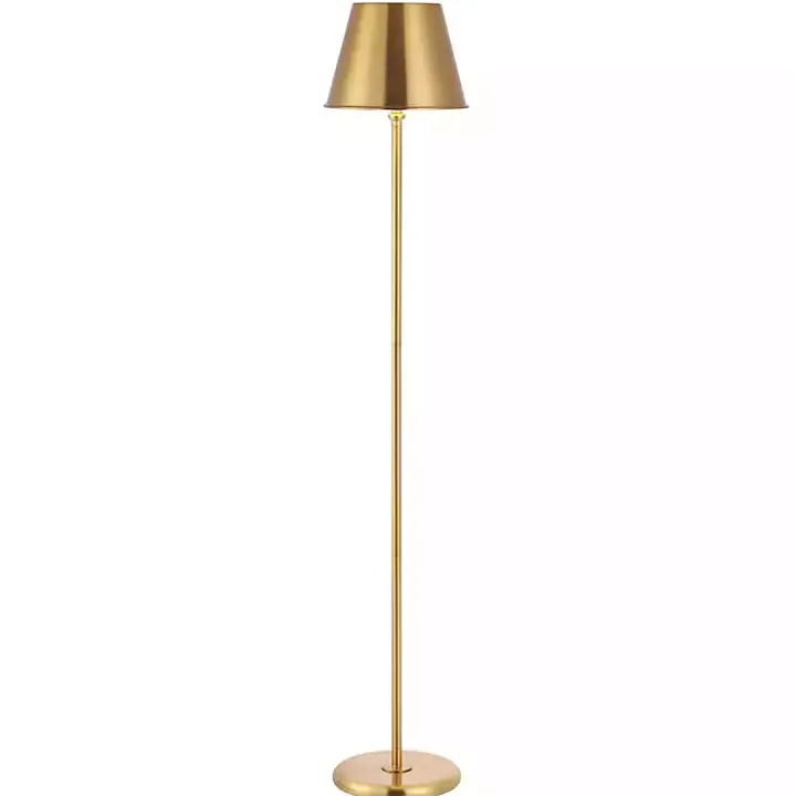 Gold Metal Asher Floor Lamp
