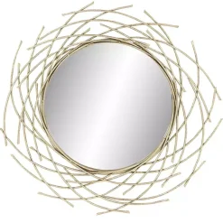 Gold Metal Glam Layered Mirror