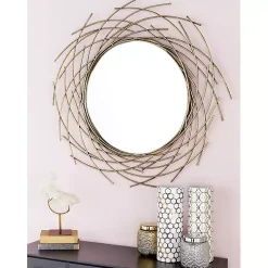 Gold Metal Glam Layered Mirror
