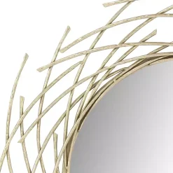 Gold Metal Glam Layered Mirror