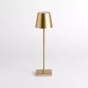 Gold Metal LED Cordless Touch Lamp