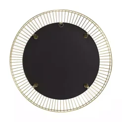 Gold Metal Sunbeam Wall Mirror