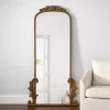Gold Ornate Scroll Bordeaux Leaner Mirror