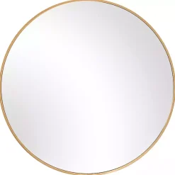 Gold Round Simple Frame Medium Wall Mirror