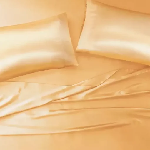 Gold Satin King 2-pc. Pillow Case Set