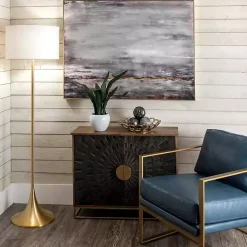 Gold Sleek Modern Floor Lamp