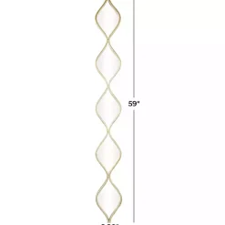 Gold Slim Stacked Raindrop Wall Mirror