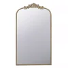 Gold Studded Scroll Arched Mirror, 42 in.