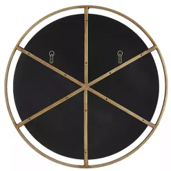 Gold Suspended Round Wall Mirror
