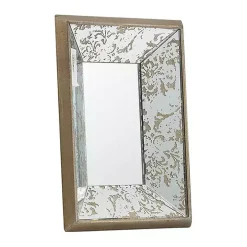 Gold Weathered Frame Wall Mirror, 9x12