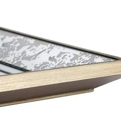 Gold Weathered Frame Wall Mirror, 9x12