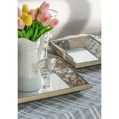 Gold Weathered Frame Wall Mirror, 9x12