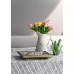 Gold Weathered Frame Wall Mirror, 9x12