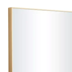 Gold Wood Rectangular Wall Mirror, 24x40 in.