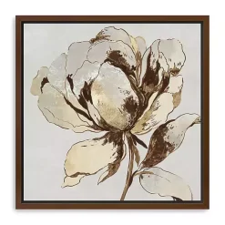 Golden Blossom II Framed Canvas Art Print