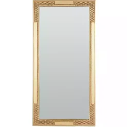 Golden Carved Textured Wall Mirror