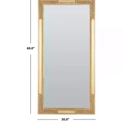 Golden Carved Textured Wall Mirror