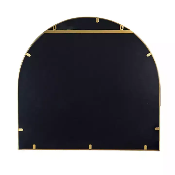 Golden Wide Arched Wall Mirror