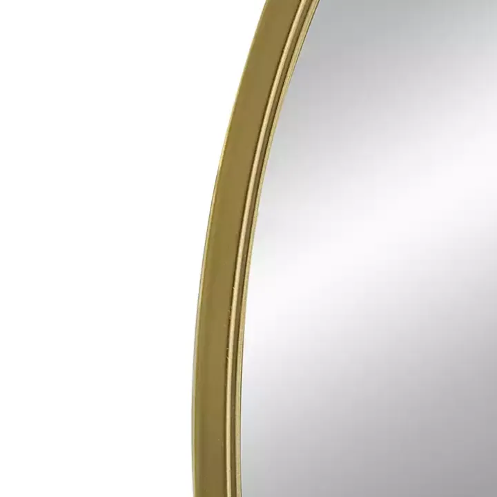 Golden Wide Arched Wall Mirror