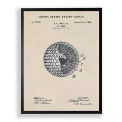 Golf Ball Patent Framed Art Print