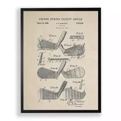 Golf Club Patent Framed Art Print