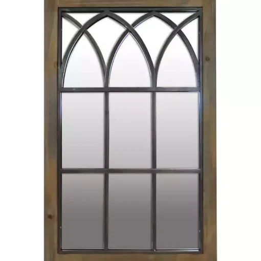 Grandview Arched Windowpane Mirror