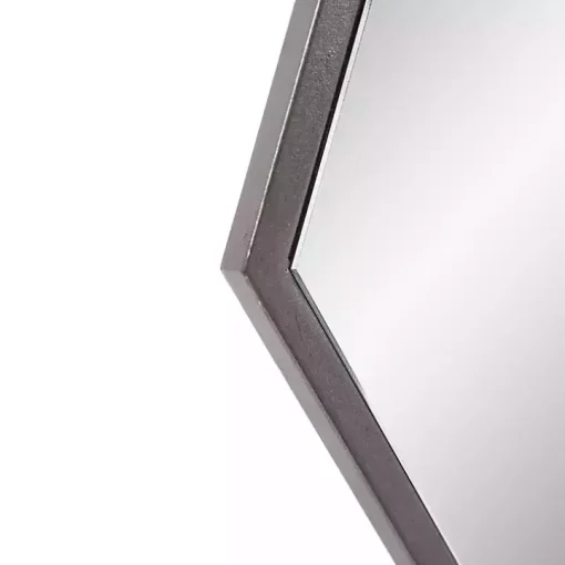 Graphite Metal Hexagonal Mirror