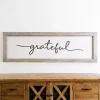 Grateful Wooden Wall Plaque