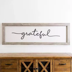Grateful Wooden Wall Plaque