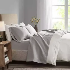 Gray All Season Moisture Wicking King Sheet Set