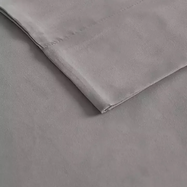 Gray All Season Moisture Wicking King Sheet Set