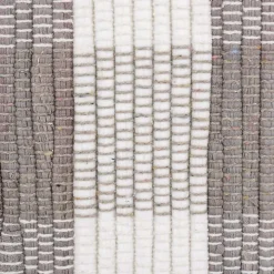 Gray and White Buffalo Check Accent Rug
