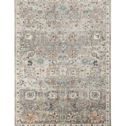 Gray Bohemian Area Rug, 5x7