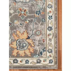Gray Bohemian Area Rug, 5x7