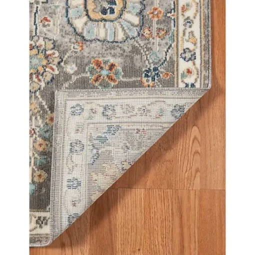 Gray Bohemian Area Rug, 5x7
