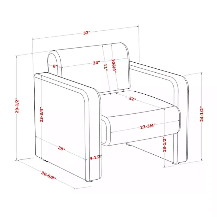 Gray Boucle Modern Accent Chair
