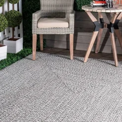 Gray Braided Lefebvre Area Rug, 12x18